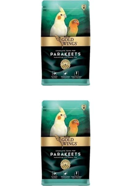 Gold Wings Paraket, Sultan ve Cennet Papağanı Yemi 1 kg x 2