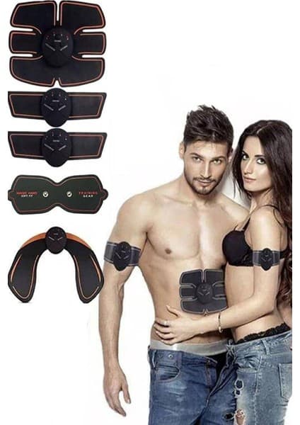 Chermik Sixpad Abs Vücut Geliştirici Elektronik Kemer Karın, Kol ve Bacak Kası 10 Parça -