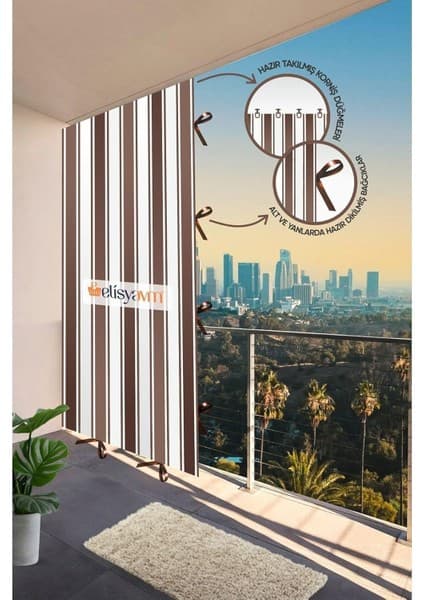 Nivemeshome Balkon Perdesi Branda Güneşlik 6 Renk Seçeneği Fiyatı
