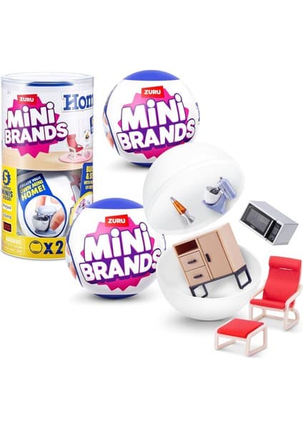 Mini Brands Zuru Home Sürpriz Kapsül ve Minis Koleksiyonu Ev Teması (2
