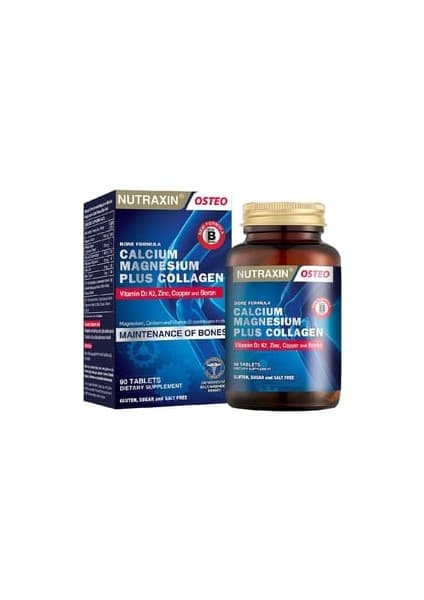Nutraxin B-One Formula Calcium-Magnesium Plus Collagen 90 Tablet ( 1 Adet