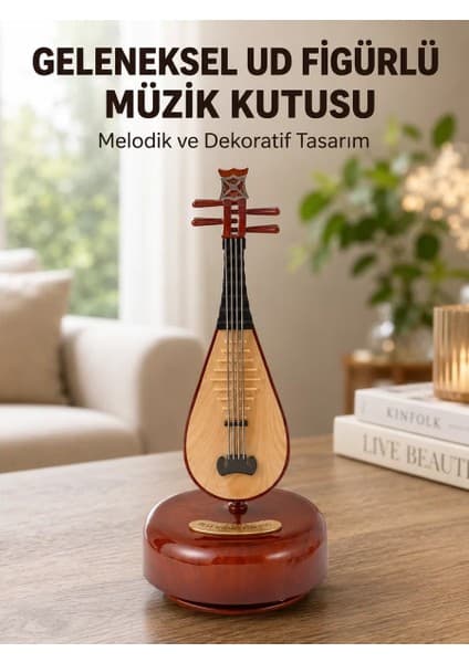 Teknoparkx Enstrüman Şeklinde Müzik Kutusu Lüt Tasarım Melodious