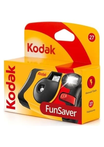 Fun Saver 27 + 12 3920949 Tek Kullanımlık Kamera (3 M Flaş Aralığı, 135 Film Formatı, 800 Film