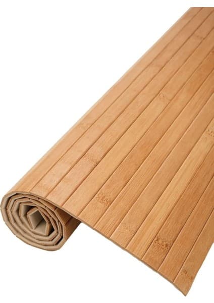 Kaydırmaz Tabanlı Bambu Banyo Paspası – 70X45 cm Doğal Ahşap Bambu Mat, Suya Dayanıklı,