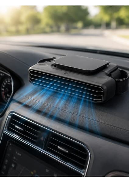 USB Şarjlı Araç Boyun Soğutucu Fan 5 Kademeli Sessiz Çalışan Turbo