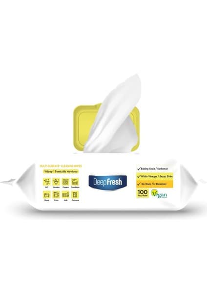 Mey İthalat Deep Fresh Iz Bırakmaz Yüzey Temizlik Havlusu Limon 100