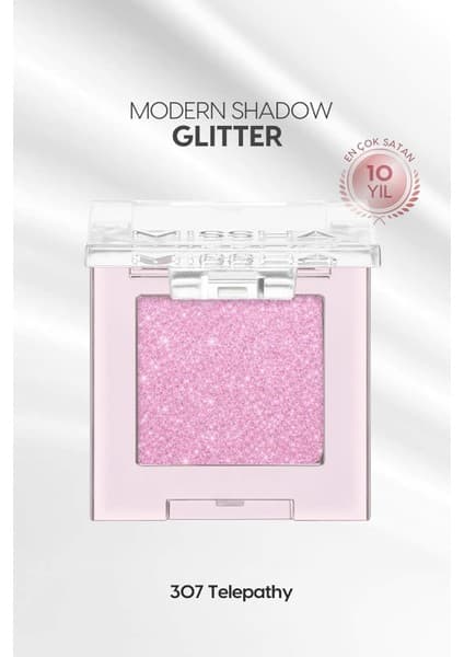 Belirtilmemiş Missha Kalıcı, Topaklanma Yapmayan, Simli Tekli Far Shadow Glitter (307 Telepathy)