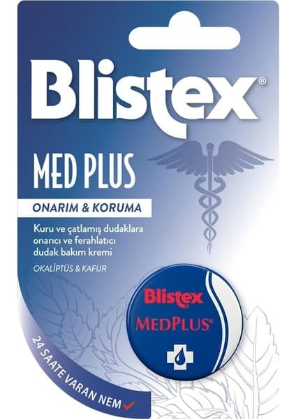 Medplus Kavanoz Kuru ve Çatlamış Dudaklara Onarıcı ve Ferahlatıcı Dudak Bakım Kremi Spf