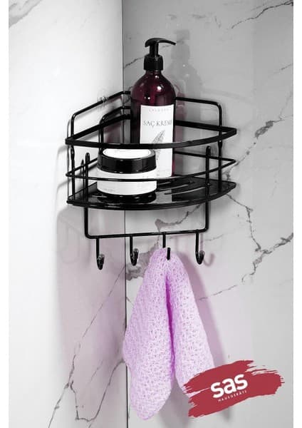 Ömür Boyu Paslanmaz Kristal Ayarlanabilir Raf Banyo Düzenleyici Şampuanlık Lk-01