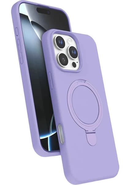 İlk El Grup    iPhone 16 Pro Max Regal Magsafe Standlı Kapak - Lila