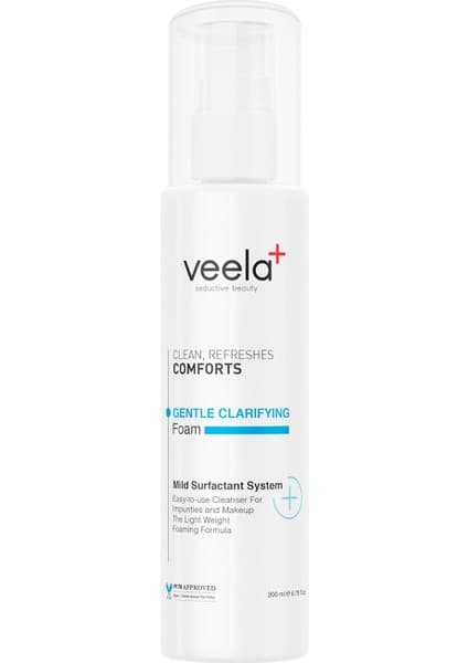 Veela Pürüzsüzleştirici, Yenileyici Yüz Köpüğü – Gentle Clarifying Foam | Aha/bha | Kurutmayan