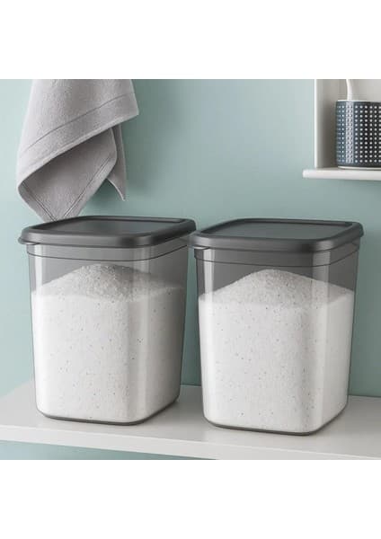 2000 ml Deterjan Kabı Deterjan Saklama Kabı 2'li Set