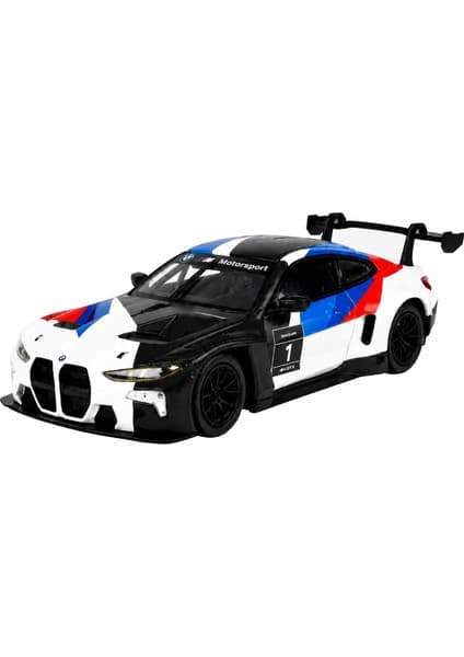 Oyuncak Bmww-M4 Gt3 Model Die Cast Model Araba Kutulu Metal Gövde Gerçekçi Görünüm