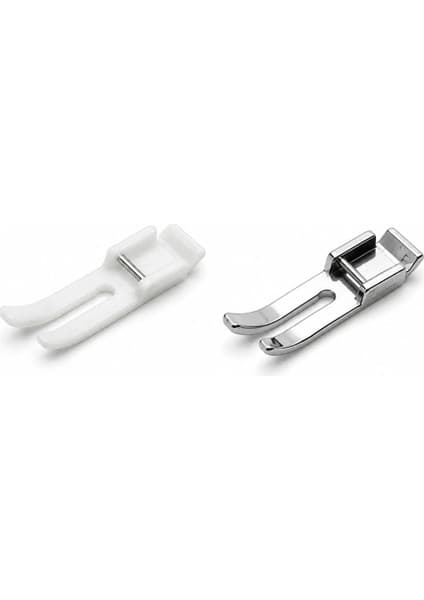 Ev Tipi Aile Makinası Dar Düz Metal ve Plastik Dikiş Ayağı 2 Li