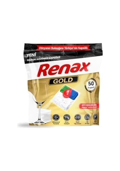Gold Bulaşık Makinesi Kapsül Deterjanı 50