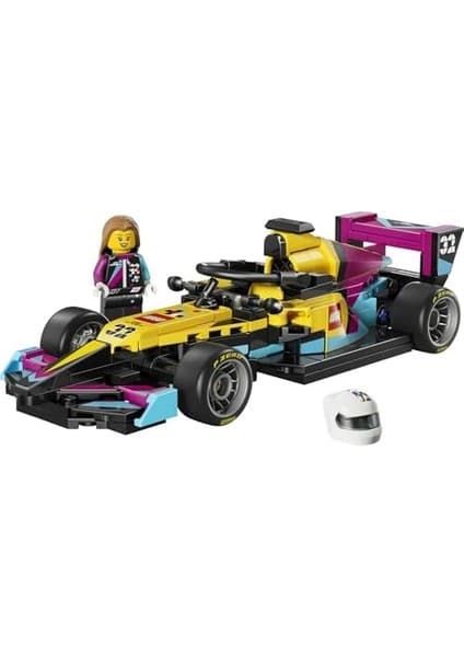 Speed Champions F1 Academy Yarış Arabası 77258-10 Yaş ve Üzeri Çocuklar Için Kasklı ve Peruklu Bir