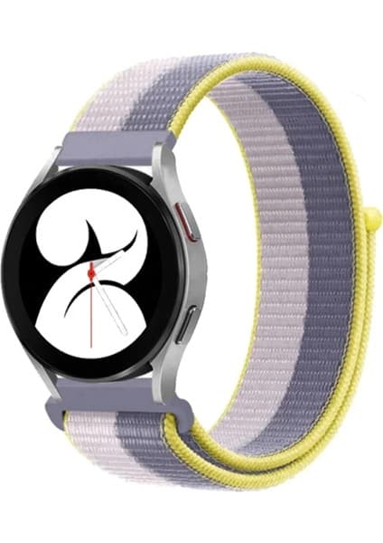 Newface Samsung Galaxy Watch 4 Hasırlı Cırtcırtlı Kordon -