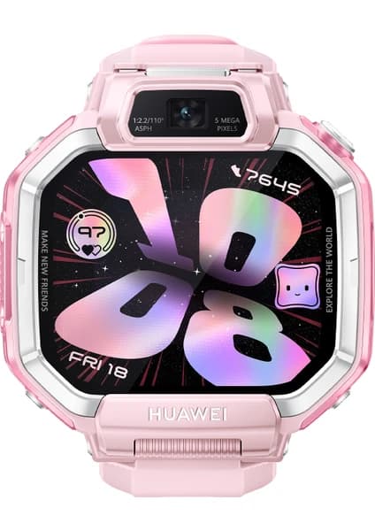 Huawei Watch Kids X1 Akıllı Çocuk Saati - Pembe, 3 yıl Garanti, 360° Dönen Çift Kamera, Hd Görüşme, Hassas Konum Takibi