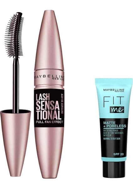 AyrStore Maybelline New York Lash Sensational Yelpaze Etkili Intense Black Maskara - Ekstra Siyah