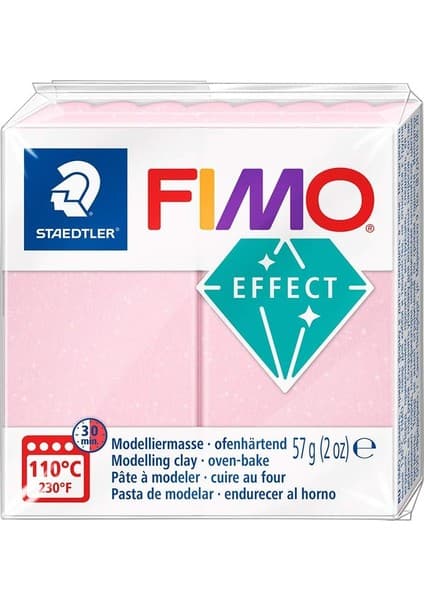 Fımo Effect Modelliermasse, Ofenhaertend, Rosenquarz, 56 G