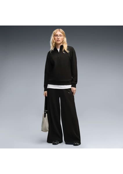 Puma Kadın / Kız Siyah Puma Puma Class Wide Leg Pants Kadın Siyah Eşofman