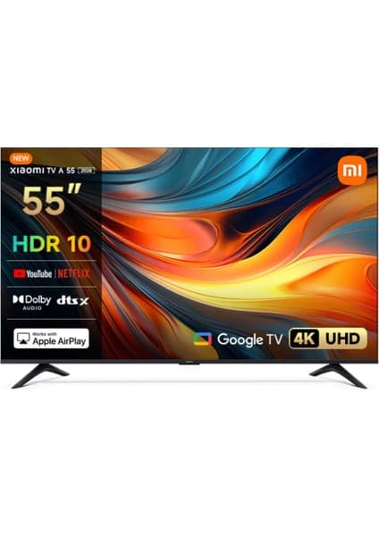 Xiaomi TV A 55 2026 - 55" 140 4K Ultra HD Google Smart AirPlay Destekli Uydu Alıcılı