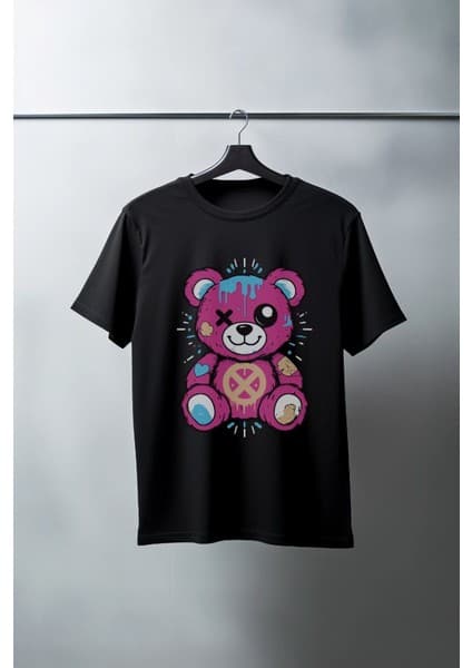 Velmora Fashion Unisex Oversize 24/1 Penye Dtf Baskılı Tişört -