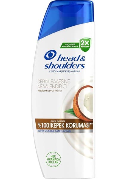 Derin Nemlendirici Kepek Hindistan Cevizi Yağlı Günlük Kullanım 330ML