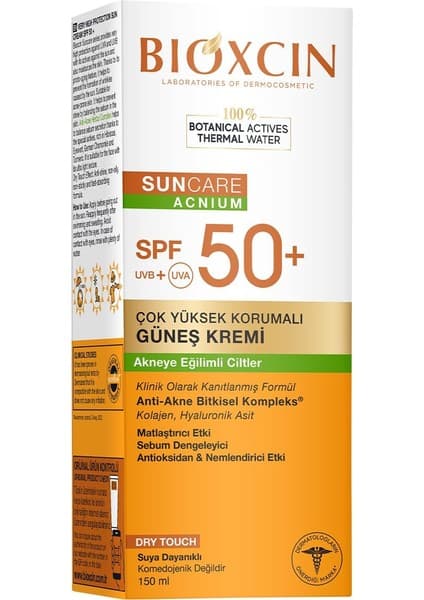 1001 Sun Akneye Eğilimli Cilt Güneş Kremi SPF50+ 150