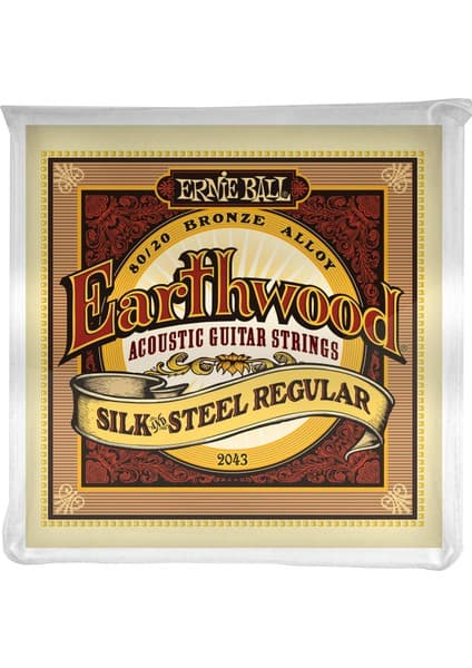 1001 Earthwood Silk & Steel Normal Akustik Gitar Telleri, 80/20 Bronz, Ölçü
