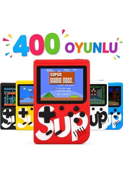 Teknomila Taşınabilir Video Oyun Konsolu 3" 400 Oyunlu Mini Atari Gameboy 2
