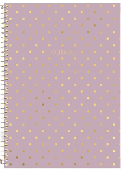 Le Color Puantiyeli Defter Çizgili Lila 17X24