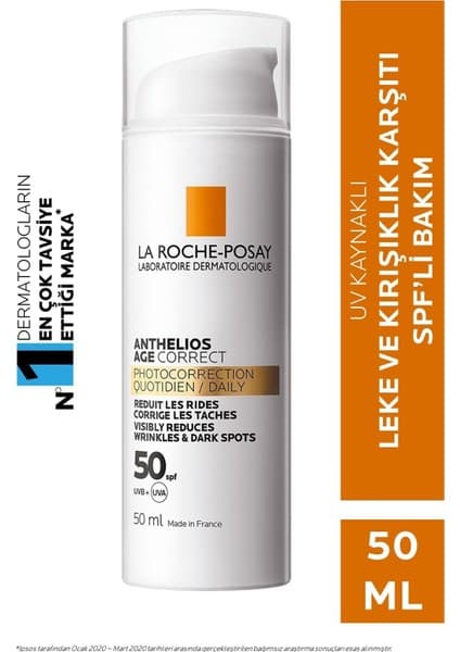 Die Grup La Roche Posay Anthelios Age Correct Light Cream SPF50, 50