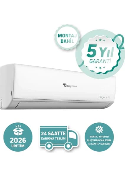 Baymak Elegant Aır 18000 Btu A++ İnverter Klima (Montaj Dahil)