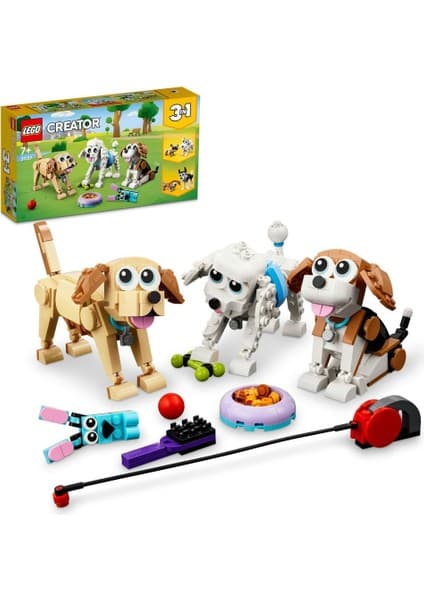 LEGO Creator Sevimli Köpekler 31137-7 Yaş ve Üzeri Çocuklar Için Beagle, Poodle ve Labrador