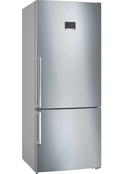 Bosch KGN76CIE0N Serie 6 186 x 75 cm Kolay Temizlenebilir Inox Alttan Donduruculu Buzdolabı