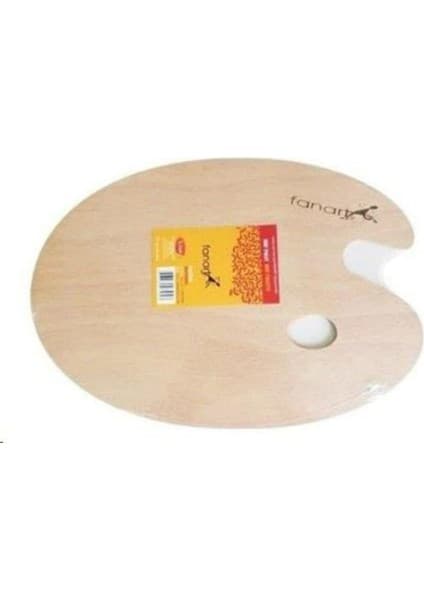 Fanart Ahşap Resim Paleti, Mdf Oval Palet, 20X30 Cm, 0,3 cm