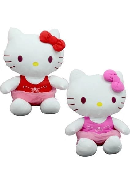Peluş Hello Kitty Elbiseli Kurdeleli 36 cm S00002092 - 1 Adet Stokta Olan