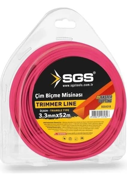 4318 Tırpan Misinası 3.3mm 52MT Üçgen