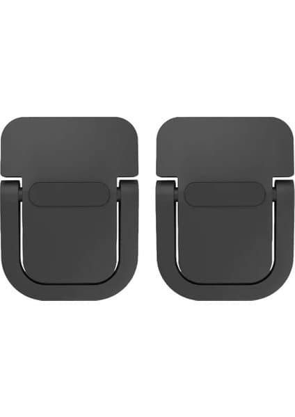 Polham Metal 2 Adet 5mm 3m Yapışkanlı Katlanabilir Ultra Mini Laptop Standı,portatif Taşınabilir