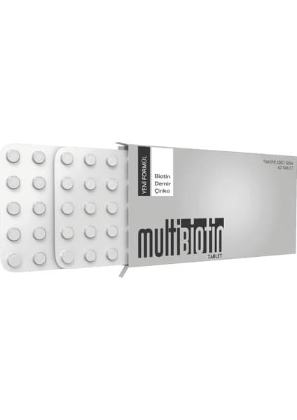 Tr Multibiotin 5000 Mcg 60 Tablet- Biotin, Demir, Çinko (Saç, Tırnak ve Cilt