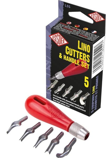 Essdee Beş Lino El Işi Seti Için Kalıp ve Sap Set (Lino Cutter Styles 1 Ila