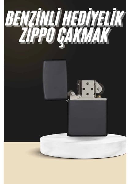 Royaleks Erkeklere Özel Hediyelik Eşya Metalik Benzinli Çakmak