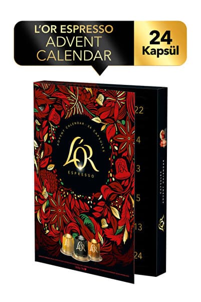 Advent Calendar Nespresso Uyumlu Alüminyum Kapsül Kahve 24 Adet