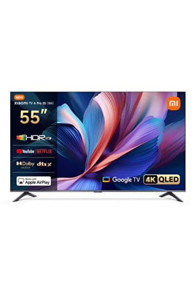TV A Pro 55 2026 - 55" 140 4K Ultra HD QLED Google Smart 120Hz Game Boost Uydu Alıcılı TV