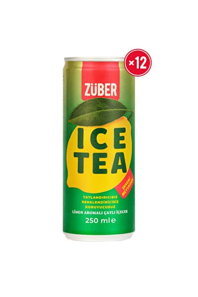 Züber Ice Tea Limon Soğuk Çay 250ml x 12 Adet