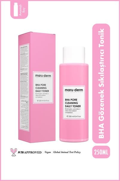 Maru.Derm Salisilik Asit (BHA) Tonik | Gözenek Sıkılaştırıcı, Siyah Nokta Karşıtı 250 ML