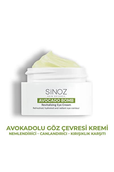Avokado Bomb Göz Çevresi Bakım Kremi - Nemlendirici Canlandırıcı Kırışıklık Karşıtı 15 ml