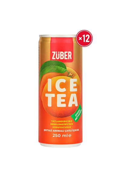 Züber Ice Tea Şeftali Soğuk Çay 250ml x 12 Adet