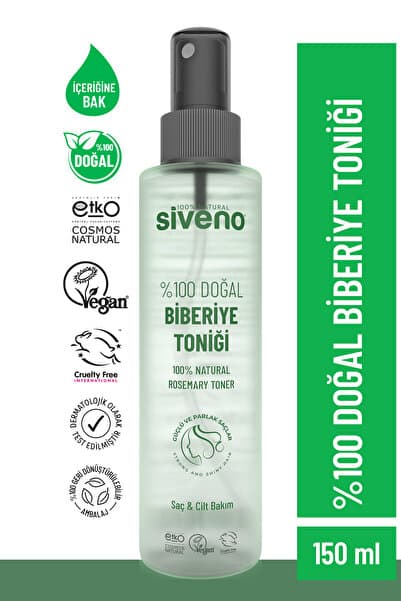 %100 Doğal Biberiye Suyu Saç Dökülmesi Karşıtı ve Hızlı Saç Uzatma Etkili Saç Toniği 150 ml